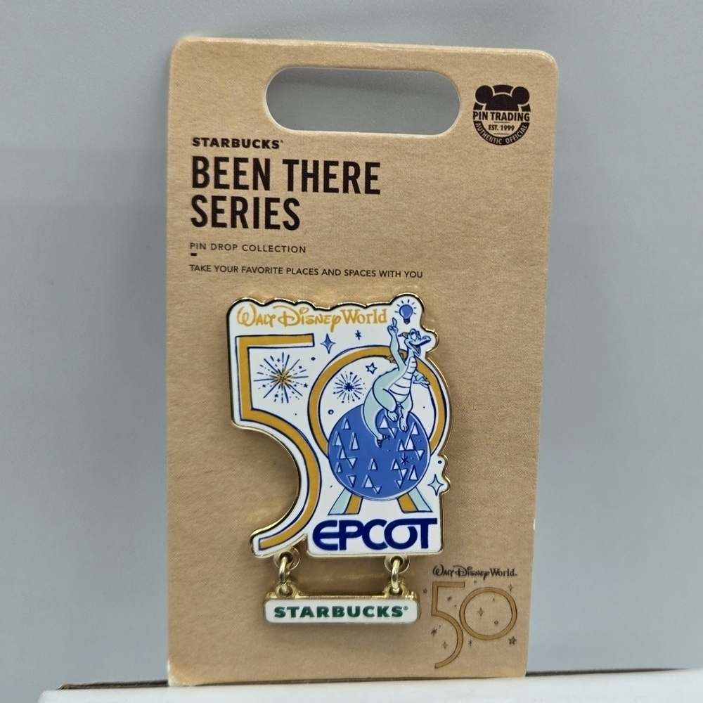 Starbucks Disney World Epcot 50th anniversary been there series pin